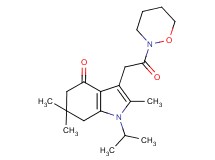 1-isopropyl-2,6,6-trimethyl-3-[2-(1,2-oxazinan-2-yl)-2-oxoethyl]-1,5,6,7-tetrahydro-4H-indol-4-one