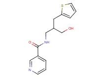 N-[3-hydroxy-2-(2-thienylmethyl)propyl]nicotinamide