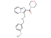 1-[3-(methylthio)phenyl]-N-{[2-(4-morpholinylcarbonyl)imidazo[1,2-a]pyridin-3-yl]methyl}methanamine