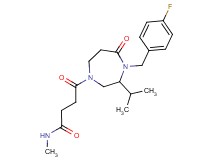 4-[4-(4-fluorobenzyl)-3-isopropyl-5-oxo-1,4-diazepan-1-yl]-N-methyl-4-oxobutanamide