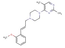 4-{4-[(2E)-3-(2-methoxyphenyl)prop-2-en-1-yl]piperazin-1-yl}-2,5-dimethylpyrimidine