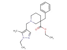 ethyl 3-benzyl-1-[(1-ethyl-5-methyl-1H-pyrazol-4-yl)methyl]-3-piperidinecarboxylate