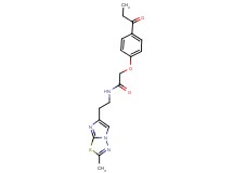 N-[2-(2-methylimidazo[2,1-b][1,3,4]thiadiazol-6-yl)ethyl]-2-(4-propionylphenoxy)acetamide