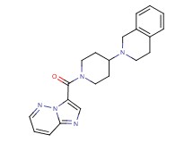 2-[1-(imidazo[1,2-b]pyridazin-3-ylcarbonyl)-4-piperidinyl]-1,2,3,4-tetrahydroisoquinoline