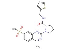 1-[4-methyl-7-(methylsulfonyl)-2-quinazolinyl]-N-(2-thienylmethyl)prolinamide