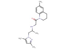 1-(3,5-dimethyl-1H-pyrazol-1-yl)-N-[2-(6-methyl-3,4-dihydroquinolin-1(2H)-yl)-2-oxoethyl]propan-2-amine