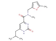 6-isobutyl-N-methyl-N-[(5-methyl-2-furyl)methyl]-2-oxo-1,2-dihydropyrimidine-4-carboxamide