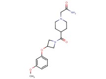 2-(4-{[3-(3-methoxyphenoxy)-1-azetidinyl]carbonyl}-1-piperidinyl)acetamide