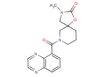 3-methyl-7-(5-quinoxalinylcarbonyl)-1-oxa-3,7-diazaspiro[4.5]decan-2-one