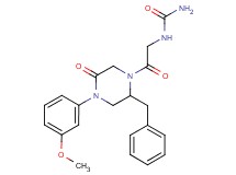 N-{2-[2-benzyl-4-(3-methoxyphenyl)-5-oxo-1-piperazinyl]-2-oxoethyl}urea