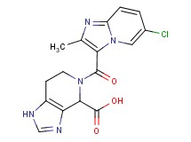 5-[(6-chloro-2-methylimidazo[1,2-a]pyridin-3-yl)carbonyl]-4,5,6,7-tetrahydro-1H-imidazo[4,5-c]pyridine-4-carboxylic acid