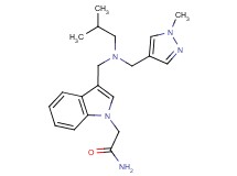 2-[3-({isobutyl[(1-methyl-1H-pyrazol-4-yl)methyl]amino}methyl)-1H-indol-1-yl]acetamide