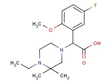 (4-ethyl-3,3-dimethylpiperazin-1-yl)(5-fluoro-2-methoxyphenyl)acetic acid