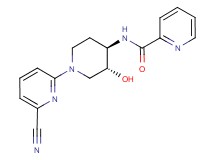 N-[(3R*,4R*)-1-(6-cyanopyridin-2-yl)-3-hydroxypiperidin-4-yl]pyridine-2-carboxamide