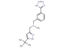 1-(5-tert-butyl-1H-pyrazol-3-yl)-N-methyl-N-[3-(1H-tetrazol-5-yl)benzyl]methanamine