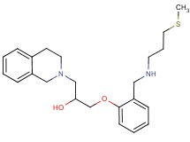 1-(3,4-dihydro-2(1H)-isoquinolinyl)-3-[2-({[3-(methylthio)propyl]amino}methyl)phenoxy]-2-propanol