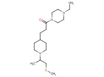 1-ethyl-4-(3-{1-[1-methyl-2-(methylthio)ethyl]-4-piperidinyl}propanoyl)piperazine