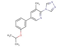 5-(3-isopropoxyphenyl)-3-methyl-2-(4H-1,2,4-triazol-4-yl)pyridine