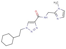 1-(2-cyclohexylethyl)-N-[(1-methyl-1H-imidazol-2-yl)methyl]-1H-1,2,3-triazole-4-carboxamide