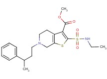 methyl 2-[(ethylamino)sulfonyl]-6-(3-phenylbutyl)-4,5,6,7-tetrahydrothieno[2,3-c]pyridine-3-carboxylate