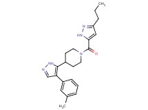 4-[4-(3-methylphenyl)-1H-pyrazol-5-yl]-1-[(3-propyl-1H-pyrazol-5-yl)carbonyl]piperidine