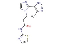 3-(5'-methyl-1H,3'H-2,4'-biimidazol-1-yl)-N-1,3-thiazol-2-ylpropanamide