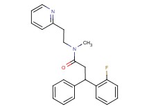 3-(2-fluorophenyl)-N-methyl-3-phenyl-N-[2-(2-pyridinyl)ethyl]propanamide