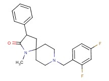 8-(2,4-difluorobenzyl)-1-methyl-3-phenyl-1,8-diazaspiro[4.5]decan-2-one