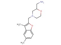 ({4-[(3,5-dimethyl-1-benzofuran-2-yl)methyl]morpholin-2-yl}methyl)amine