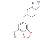 5-[(7-methoxy-1,3-benzodioxol-5-yl)methyl]-4,5,6,7-tetrahydro-2H-pyrazolo[4,3-c]pyridine