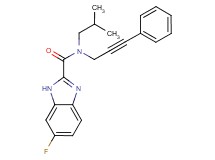 6-fluoro-N-isobutyl-N-(3-phenylprop-2-yn-1-yl)-1H-benzimidazole-2-carboxamide