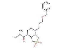 (4aR*,7aS*)-4-[3-(benzyloxy)propyl]-N,N-dimethylhexahydrothieno[3,4-b]pyrazine-1(2H)-carboxamide 6,6-dioxide