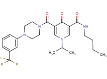 N-butyl-1-isopropyl-4-oxo-5-({4-[3-(trifluoromethyl)phenyl]-1-piperazinyl}carbonyl)-1,4-dihydro-3-pyridinecarboxamide