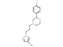 2-(4-chlorophenyl)-4-[3-(4-methyl-1H-pyrazol-1-yl)propyl]morpholine
