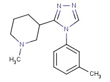 1-methyl-3-[4-(3-methylphenyl)-4H-1,2,4-triazol-3-yl]piperidine