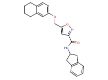 N-(2,3-dihydro-1H-inden-2-yl)-5-[(5,6,7,8-tetrahydro-2-naphthalenyloxy)methyl]-3-isoxazolecarboxamide