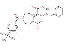 methyl 3-(4-tert-butylbenzoyl)-7-oxo-9-(2-pyridinylmethoxy)-1,2,3,4,5,7-hexahydropyrido[1,2-d][1,4]diazepine-10-carboxylate