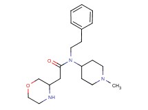 N-(1-methyl-4-piperidinyl)-2-(3-morpholinyl)-N-(2-phenylethyl)acetamide dihydrochloride