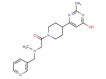 2-methyl-6-{1-[N-methyl-N-(3-pyridinylmethyl)glycyl]-4-piperidinyl}-4-pyrimidinol