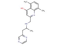 5,8-dimethyl-2-{[(1-methyl-2-pyrazin-2-ylethyl)amino]methyl}quinolin-4-ol