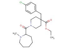ethyl 4-(4-chlorobenzyl)-1-[(1-methyl-2-azepanyl)carbonyl]-4-piperidinecarboxylate