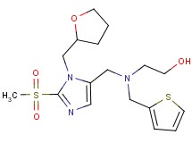 2-[{[2-(methylsulfonyl)-1-(tetrahydro-2-furanylmethyl)-1H-imidazol-5-yl]methyl}(2-thienylmethyl)amino]ethanol