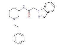2-(1H-indazol-1-yl)-N-[1-(2-phenylethyl)-3-piperidinyl]acetamide