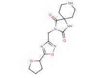 3-{[5-(tetrahydro-2-furanyl)-1,2,4-oxadiazol-3-yl]methyl}-1,3,8-triazaspiro[4.5]decane-2,4-dione
