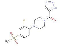 1-[2-fluoro-4-(methylsulfonyl)phenyl]-4-(1H-1,2,3-triazol-5-ylcarbonyl)piperazine