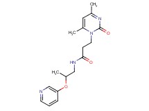3-(4,6-dimethyl-2-oxopyrimidin-1(2H)-yl)-N-[2-(pyridin-3-yloxy)propyl]propanamide