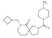 7-(cyclobutylmethyl)-2-[(4-methylpiperazin-1-yl)carbonyl]-2,7-diazaspiro[4.5]decan-6-one