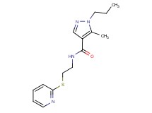5-methyl-1-propyl-N-[2-(2-pyridinylthio)ethyl]-1H-pyrazole-4-carboxamide