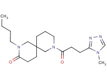 2-butyl-8-[3-(4-methyl-4H-1,2,4-triazol-3-yl)propanoyl]-2,8-diazaspiro[5.5]undecan-3-one
