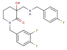 1-(3,4-difluorobenzyl)-3-{[(4-fluorobenzyl)amino]methyl}-3-hydroxy-2-piperidinone